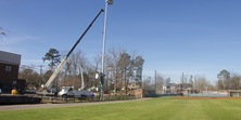 Lights go up at SSCC Baseball, Softball Fields